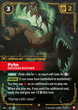 Pyke, Dockside Butcher