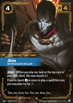 Jhin, Meticulous Killer