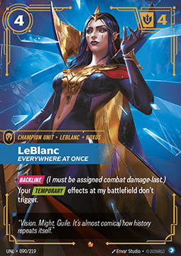 Leblanc, Everywhere at Once