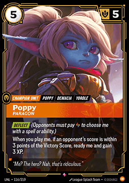Poppy, Paragon
