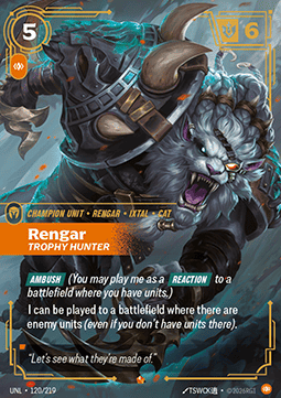 Rengar, Trophy Hunter