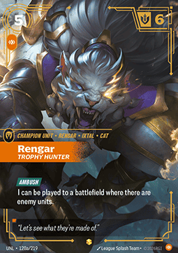 Rengar, Trophy Hunter