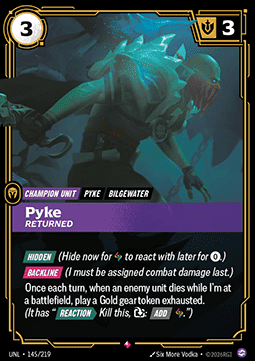 Pyke, Returned