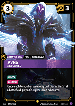 Pyke, Returned