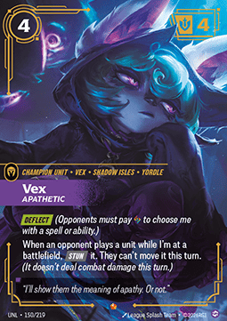 Vex, Apathetic