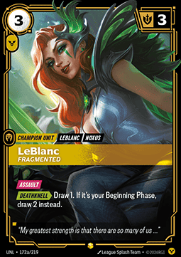 Leblanc, Fragmented