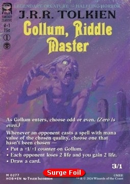 Gollum, Riddle Master