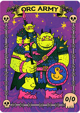 Orc Army Token (Black 0/0)