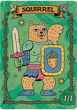 Squirrel Token (Green 1/1)