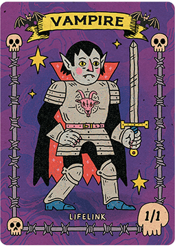 Vampire Token (Black 1/1 Lifelink)