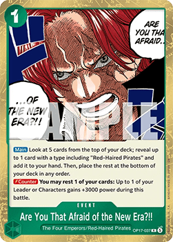 Are You That Afraid of the New Era?!! (OP17-037)