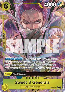 Sweet 3 Generals (OP17-114)