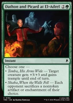 Dathon and Picard at El-Adrel