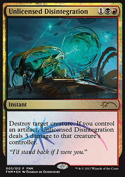 Unlicensed Disintegration