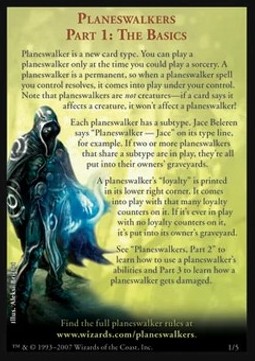 Planeswalkers Part 1: The Basics