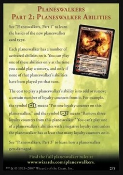 Planeswalkers Part 2: Planeswalker Abilities