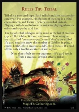 Rules Tip: Tribal