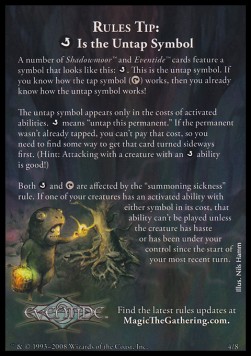 Rules Tip: The Untap Symbol