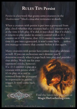 Rules Tip: Persist