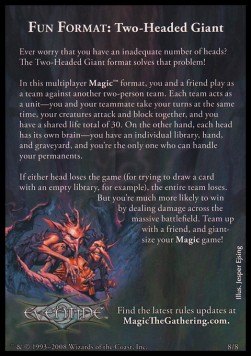 Rules Tip: Two-Headed Giant