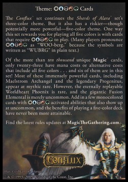 Theme: WUBRG Cards