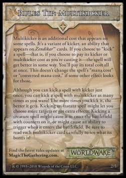 Rules Tip: Multikicker