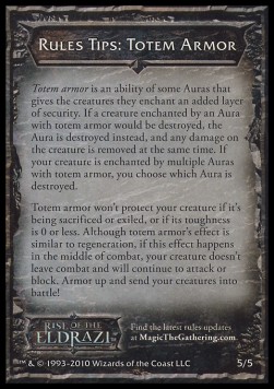 Rules Tip: Totem Armor