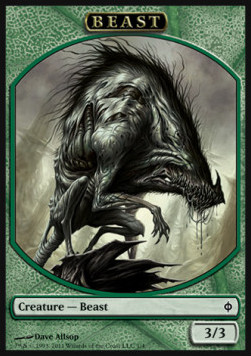 Beast Token (Green 3/3)