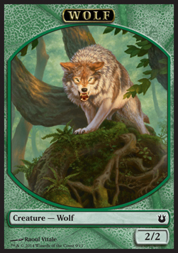 Wolf Token (Green 2/2)
