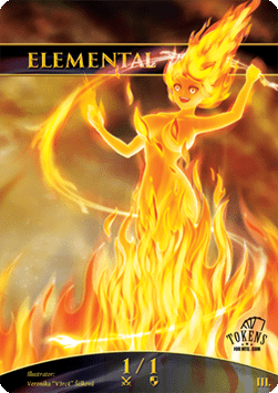 Elemental Token (Red 1/1)