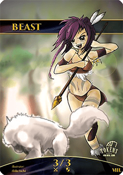 Beast Token (Green 3/3)