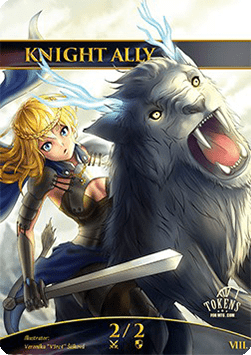 Knight Ally Token (White 2/2)