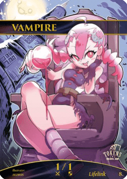 Vampire Token (Black 1/1 Lifelink)