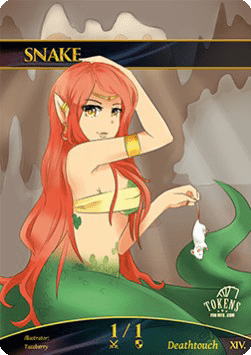 Snake Token (Green 1/1 Deathtouch)