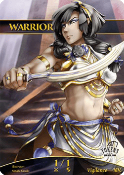 Warrior Token (White 1/1 Vigilance)