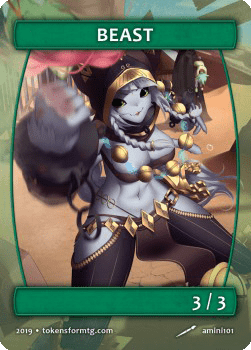 Beast Token (Green 3/3)