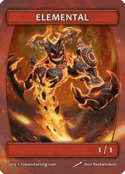 Elemental Token (Red 1/1)