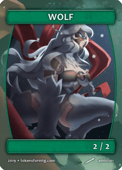Wolf Token (Green 2/2)