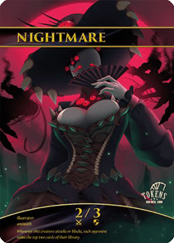 Nightmare Token (Blue and Black 2/3)