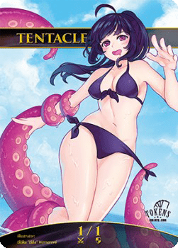 Tentacle Token (Blue 1/1)