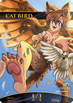 Cat Bird Token (White 1/1)