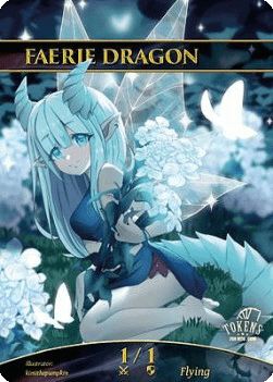 Faerie Dragon Token (Blue 1/1)