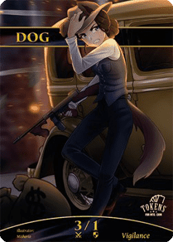Dog Token (Green 3/1)