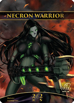 Necron Warrior Token (Black 2/2)