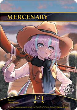 Mercenary Token (Red 1/1)