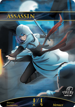Assassin Token (Black 1/1 Menace)
