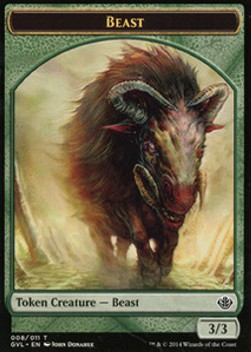 Beast Token (Green 3/3)