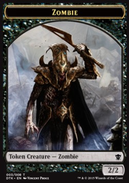 Zombie Token (Black 2/2)