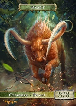 Beast Token (Green 3/3)