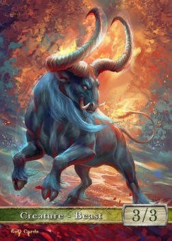 Beast Token (Green 3/3)